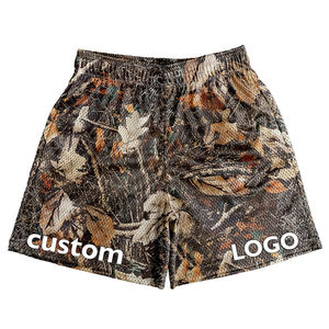 High Quality Retro <b>Camo</b> Sublimation Mesh Polyester <b>Men's</b> <b>Shorts</b> Custom Logo Casual Sports Mesh <b>Shorts</b> - Product Image 2