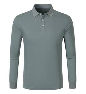 Camiseta Polo de Manga Larga para Otoño, Precio de Fábrica de Bangladesh y China, Uniforme de Trabajo Unisex, Logotipo Personalizado Impreso y Bordado - Product Image 3