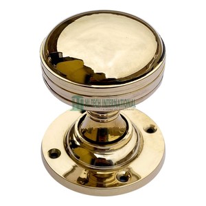 Pomos de puerta de latón macizo hecho a mano borde tradicional mortaja decoración del hogar manijas al por mayor par de pomos de puerta de latón - Product Image 3