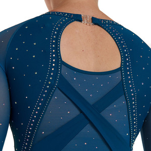 2025 nueva llegada de alta calidad conjunto de baile de diamantes de imitación al por mayor brillo sublimado ligero personalizado leotardo ajuste perfecto - Product Image 3