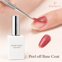 Base Coat Professionnel Peel-Off Facilement Retractable pour Vernis Gel UV LED – Idéal pour Manucure DIY à Domicile et Nail Art en Salon