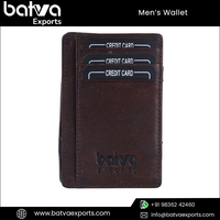 Dompet Kulit Asli Pria Terbaru, Anti RFID, Logo Dapat Disesuaikan, Lipat Dua, Berlapis Katun, Custom