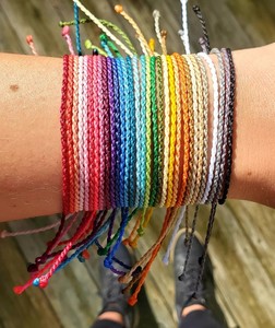 Colorful Braided, Macrame <b>Anklet</b>, Surfer <b>Anklet</b>, Unisex, Hemp <b>Bracelet</b> - Product Image 4