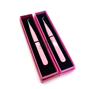 Pinzas de Acero Inoxidable de Punta Puntiaguda de 10 mm, Color Rosa Intenso, Duraderas, con Embalaje Personalizado en Caja de Cartón y Logotipo Personalizado - Product Image 4