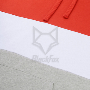 เสื้อฮู้ดผู้ชายแบบคัลเลอร์บล็อก ทรงปกติ ผ้าฝ้ายผสมโพลีเอสเตอร์ เฟรนช์เทอร์รี่ สไตล์ลำลองสำหรับฤดูใบไม้ร่วง มีกระเป๋า - Product Image 6