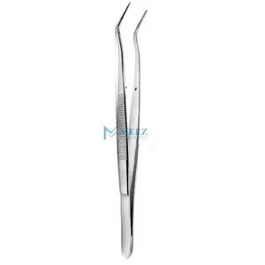 Top Quality Meriam Foil Serrated Angled Tip Tweezer 16cm Dental Surgical Cotton Pick Forceps Instruments