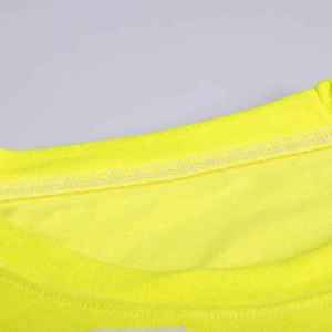 Camisetas de seguridad baratas de media manga 2025, camisetas de seguridad reflectantes de alta visibilidad, camiseta de trabajo con logotipo personalizado para hombre - Product Image 2