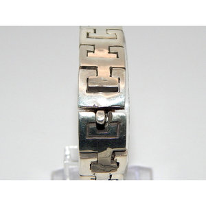 Braccialetto con chiave in argento Sterling 925 Taxco fatto a mano e gioielli a maglie pesanti - Product Image 3