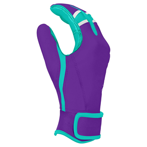 Guantes de bateo de béisbol de cuero Cabretta, puño corto con costuras reforzadas, logotipo personalizado ligero, OEM 2017 - Product Image 3
