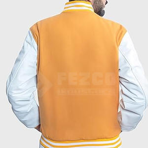 Chaqueta de invierno profesional Slim Fit Letterman, ropa informal gruesa para exteriores con logotipo frontal personalizado, chaqueta fabricada con cuello levantado - Product Image 6