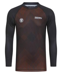 Striped Short Sleeve UPF50 Breathable Rash Guard-<b>Brown</b> - Product Image 1