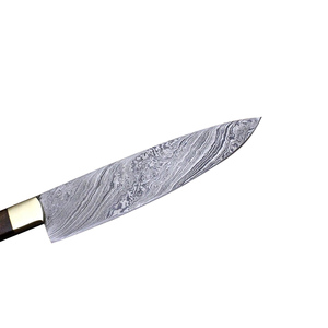 Vente en gros personnalisé de haute qualité OEM ODM service fait à la main en acier Damas couteau de chef professionnel manche en bois et étui en cuir - Product Image 6