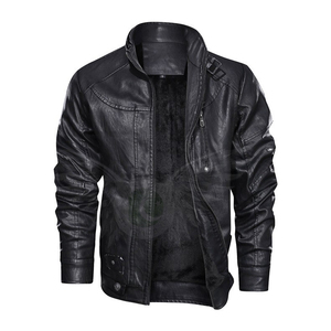 Chaqueta de cuero a la moda para hombre, chaqueta de cuero de alta calidad, precio barato, venta al por mayor - Product Image 1