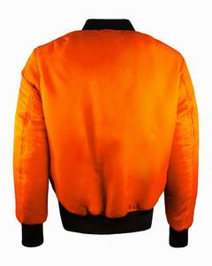 แจ็กเก็ตบอมเบอร์กันหนาวสำหรับผู้ชาย, เสื้อแจ็คเก็ตหนังวัวแบบกลับด้านได้โลโก้ด้านหน้าผ้าแคนวาสวินเทจระบายอากาศได้ลายตัวอักษร - Product Image 4