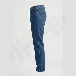 Pantalones Vaqueros de Mezclilla Casuales para Hombre, Estilo Recto, Lavado Oscuro, Estilo Vintage, Cierre de Botones, Venta al Por Mayor, Alta Calidad de Fábrica, Corte Regular, 2025 - Product Image 3