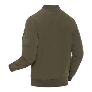 Chaqueta de estilo Bomber teñida lisa, ropa de carreras con Motor, de manga larga, con cuello personalizado - Product Image 2