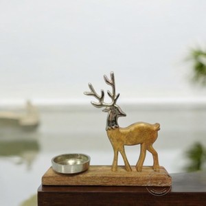 ของตกแต่งรูปดาวทำจากไม้และเหล็กทำด้วยมือมอบเสน่ห์แห่งการเฉลิมฉลองด้วยฐานไม้แบบชนบทและการตกแต่งรูปดาวโลหะที่สง่างาม - Product Image 5