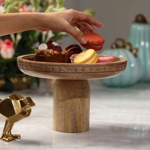Support à gâteau en bois de style ferme moderne - Product Image 6