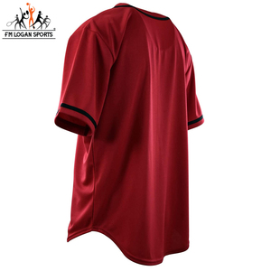 Personnalisé Votre Propre Baseball Chemise Courte Jersey Pour Hommes Sur Mesure Pour Hommes Piqué Baseball Maillots PAR FM LOGAN SPORT - Product Image 4