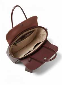 Elegante Bolso Tote de Cuero Genuino Marrón para Mujer, Minimalista, para Trabajo, Viajes, de Lujo, con Correa Larga y Gran Capacidad - Product Image 2