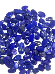 Lapis Lazuli naturel afghan pierres précieuses à facettes 8mm bleu ovale et coupe poire de l'Inde - Product Image 5