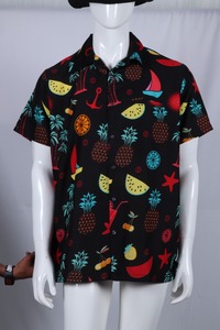 Resort <b>Men's</b> Hawaiian polyester <b>Shirt</b> Quick Dry Aloha <b>Shirts</b> Short Sleeve <b>Beach</b> Holiday Casual Summer Button Up <b>Shirt</b> - Product Image 3