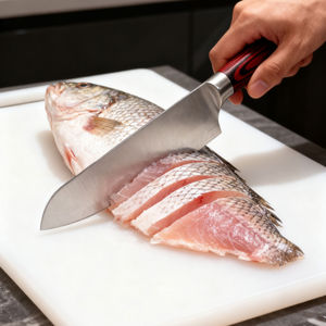 Cuchillo de Chef de Acero Inoxidable Damasco Ecológico de Alta Calidad, Cuchillo para Carne de 7 Pulgadas, Ambidiestro, con Mango de Madera - Product Image 2