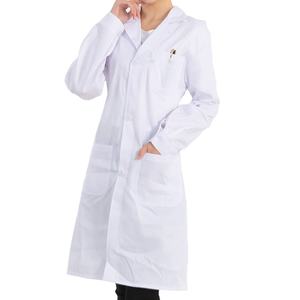 Manteau de laboratoire médical d'hôpital de coton blanc de docteur de Offre Spéciale pour le médecin masculin adapté aux besoins du client - Product Image 1