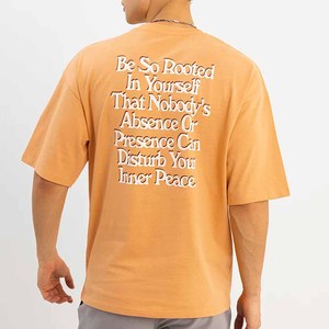 Camiseta de Punto Extra Grande para Hombre de Alta Calidad, Personalizada al por Mayor, con Logotipo Personalizado, Impresión en Serigrafía, Transpirable, 100% Algodón, para Verano - Product Image 6