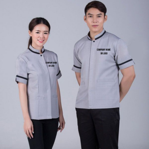 Uniforme de personnel hôtelier de qualité supérieure, personnalisation prise en charge, tissu durable en polyester/coton, utilisation professionnelle dans les hôtels - Product Image 4