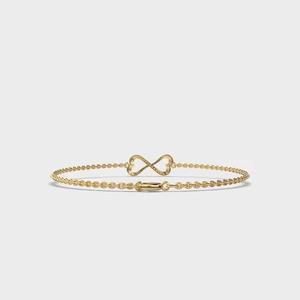 Bracelet de tennis en diamant en or jaune 18 carats pour cadeaux et fêtes de mariage - Product Image 3