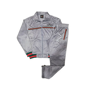 Ensemble de survêtement de sport imprimé personnalisé en gros, haute qualité, 100 % polyester/coton, en molleton, pour l'entraînement et le jogging - Product Image 1