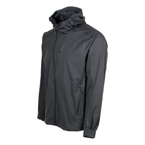 Cortavientos con capucha de nailon respetuoso con el medio ambiente personalizado impermeable deportes Golf chaquetas al aire libre con capucha desmontable cremallera para uso al aire libre - Product Image 3
