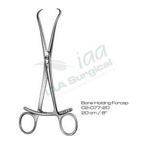 Pinzas de Sujeción Ósea de Acero Inoxidable Quirúrgico de 20 cm, Pinzas de Reducción Ortopédicas con Puntas y Bloqueo de Trinquete, CE ISO - Product Image 1