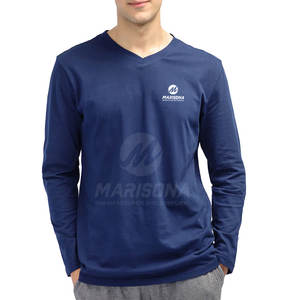 Camiseta de manga larga de moda para hombres hecha con el mejor material Moq bajo precio de fábrica camisetas para hombres - Product Image 1