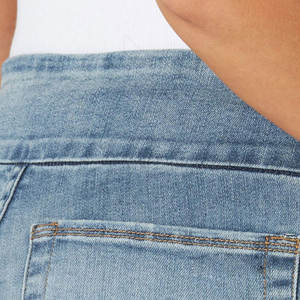 Pantalones Cortos de Camuflaje para Hombre, Corte Holgado, Estilo Casual, para Caza, Color Índigo, Cintura Elástica Oculta, Dobladillo Desgastado, Cintura Alta - Product Image 6