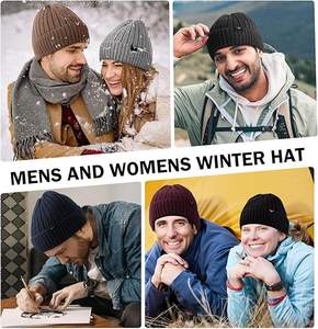 Plain Beanies Warm Ski Fashion Ear Muff Caps Beanie Unisex <b>Winter</b> Knitted <b>Hats</b> for Men Knitted <b>Hats</b> for Men <b>Women</b> - Product Image 5