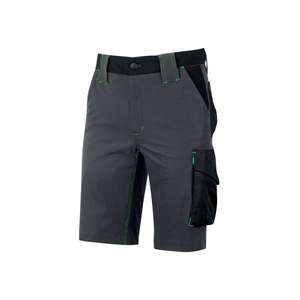 Pantalones Cortos Cargo para Hombre en Tela de Mercurio, Color Gris Asfalto/Verde, 1, 2 Uds. - Product Image 1