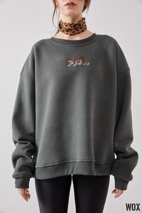 Jersey de mujer de algodón pesado personalizado sudadera Premium OEM logotipo personalizado de alta calidad 2024 oferta al por mayor tendencia de moda - Product Image 5