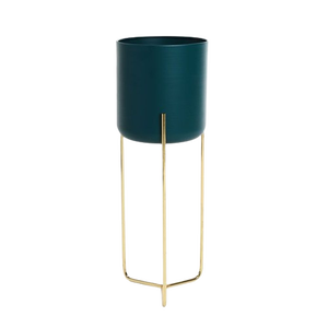 Customized Shape & Size Metal Outdoor Decorative Flower Pot and Planter With <b>Stand</b> Use for Living Room and Home Decor - Product Image 1