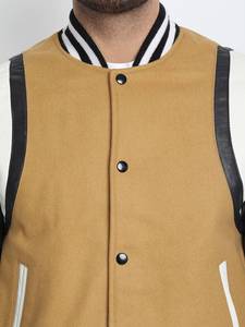 OEM personalizado casual mezcla de lana chenilla bordado béisbol Letterman bomber CollegeBaseballjacket para los hombres - Product Image 3