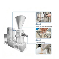 Machine à fabriquer du beurre de cacahuètes en acier inoxydable de 50 kg, broyeur de pâte de noix de taille moyenne et petite pour le marché chinois
