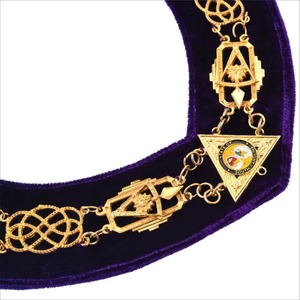 VENTE EN GROS FABRICATION CONÇUE SUR MESURE MAÇONNIQUE REGALIA CHAÎNE COLLIER MAÇON CHAÎNE COLLIER - Product Image 2