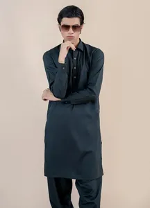 Hommes pakistanais 2 pièces Shalwar Kameez dans un emballage Premium/Design à la mode hommes confortables Shalwar Kameez en gros - Product Image 2