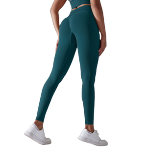 กางเกงโยคะเอวสูงของผู้หญิงกางเกงวิ่งออกกำลังกายไร้ตะเข็บระบายอากาศกางเกงยกสะโพกไม่อึดอัด - Product Image 3