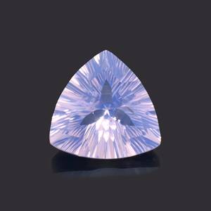 Exquis Scorolite Lavande Quartz Trillion Cut Pierre Naturel Lavande Quartz Concave Précision Coupe Lâche Véritable Gemme OEM - Product Image 4