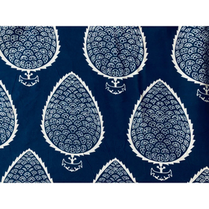 High Quality Indigo Block Print Jeans Fabrics Competitive New Dress Woven Cotton <b>Denim</b> - Product Image 5