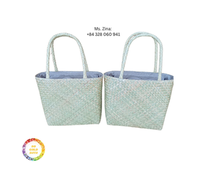 Handmade Natural Seagrass <b>Bag</b> Woven <b>Straw</b> Tote for Women Stylish Eco Seagrass <b>Bag</b> for Beach Picnic Travel Shopping Daily Use - Product Image 3