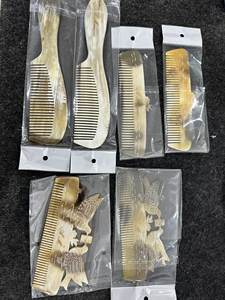 Fournisseur Peigne en corne de barbe naturelle Peigne à cheveux fait main en corne de buffle et poli à la main pour la vente - Product Image 5