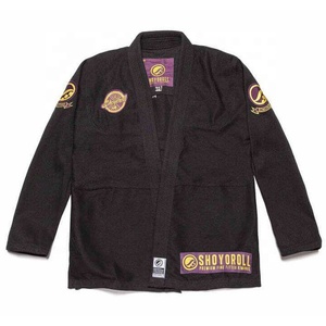 ชุดยิวยิตสูคุณภาพสูง ยี่ห้อ Shoyorol รุ่น 83 สำหรับนักกีฬา BJJ สีดำ ผ้าฝ้ายแท้ 100% ผ่านการซักแล้ว - Product Image 2